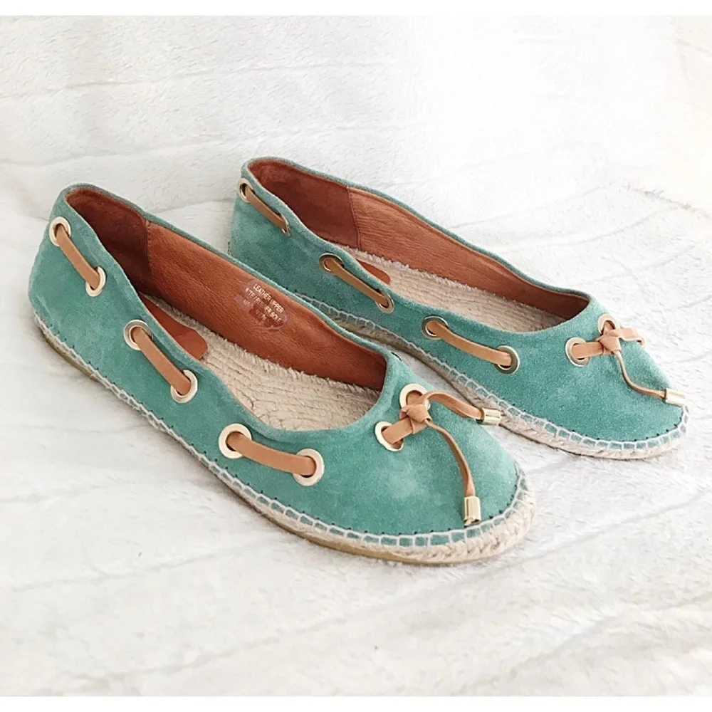 Maypol Suede Espadrille Flats – Made in Spain Size 41